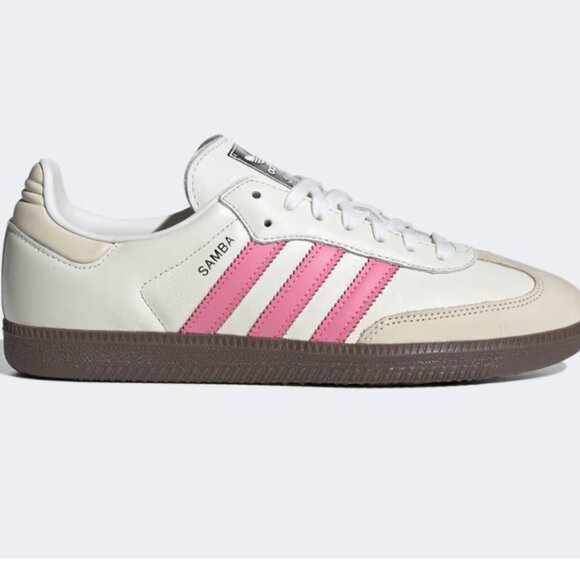 Adidas Samba OG Pink White Sneakers • Size 9.5 • Balletcore / Girly Streetwear - Picture 1 of 14